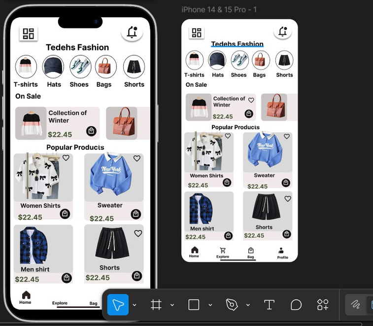 Tedehs Fashion — UI/UX · E-commerce