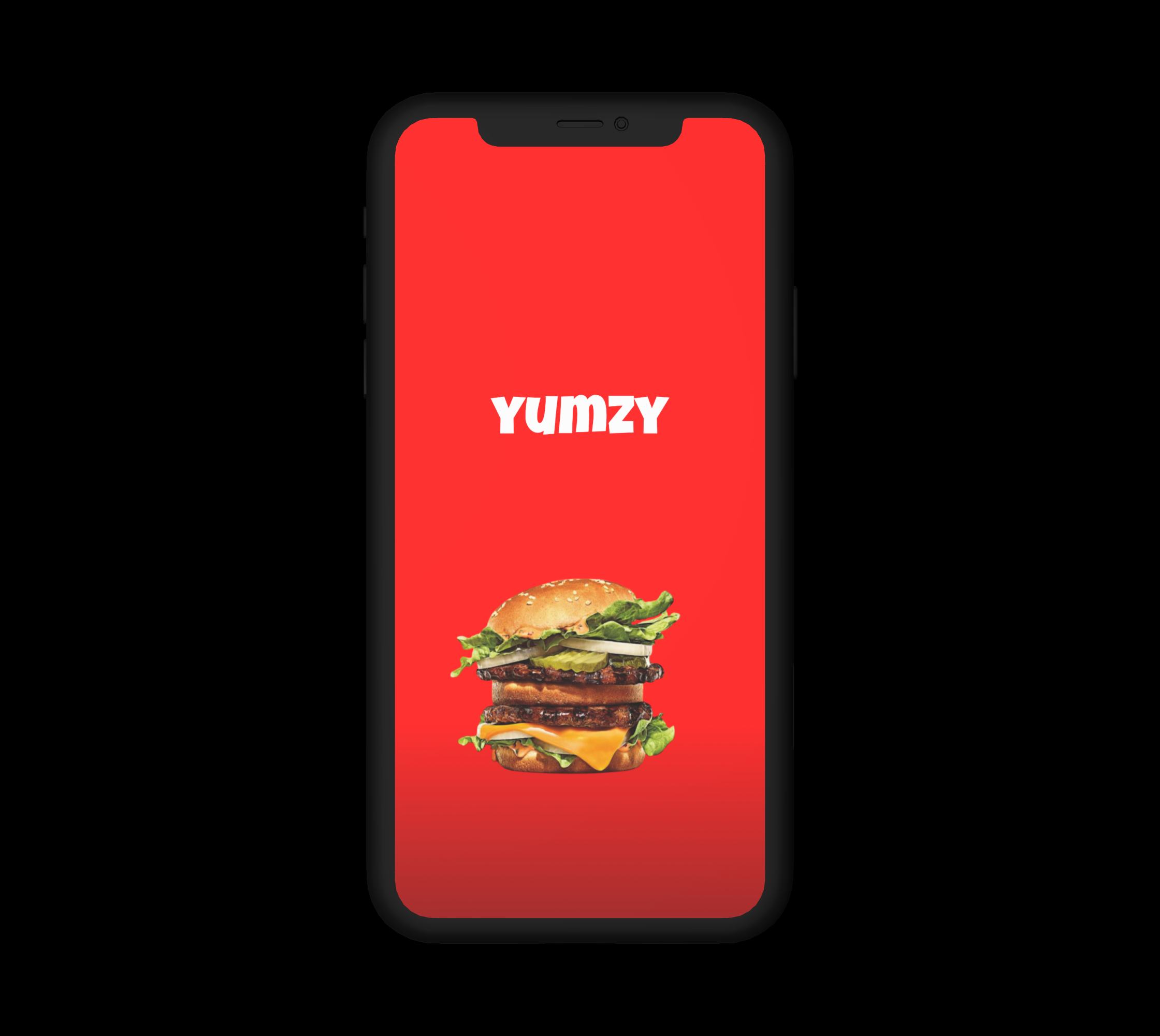Yumzy Splash Screen Mockup